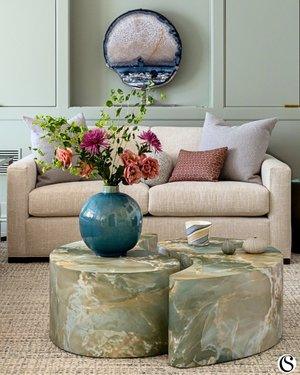 Comfort isn&rsquo;t just how something feels &mdash; it&rsquo;s how a space makes you feel. ✨

Every layer in this living room was chosen with intention, from the sink-into-it softness of the cushions to the cool, sculptural weight of the stone. When